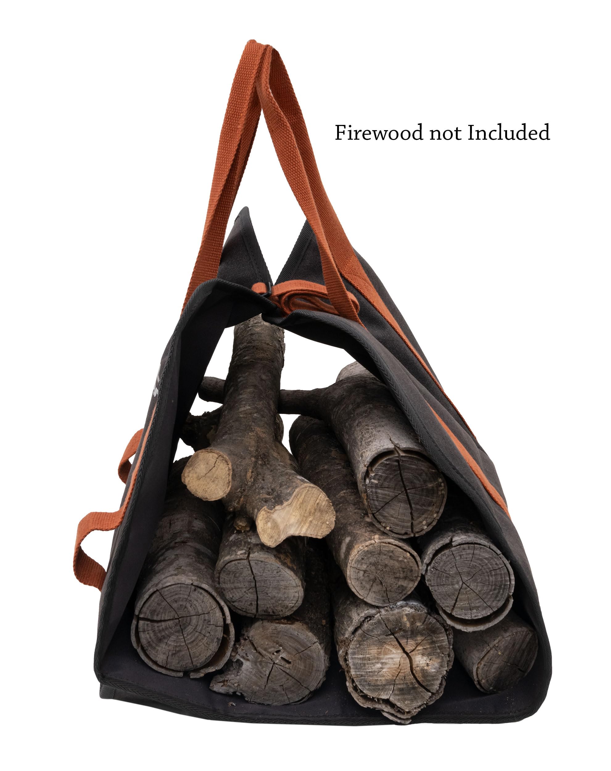 ALPS Mountaineering Firewood Carrier – Heavy Duty Waxed Canvas Log Carrier with Handles & Hatchet Sleeve for Camping, Fireplace, Fire Pit & Outdoor Wood Carrying Tote Bag - Image 3