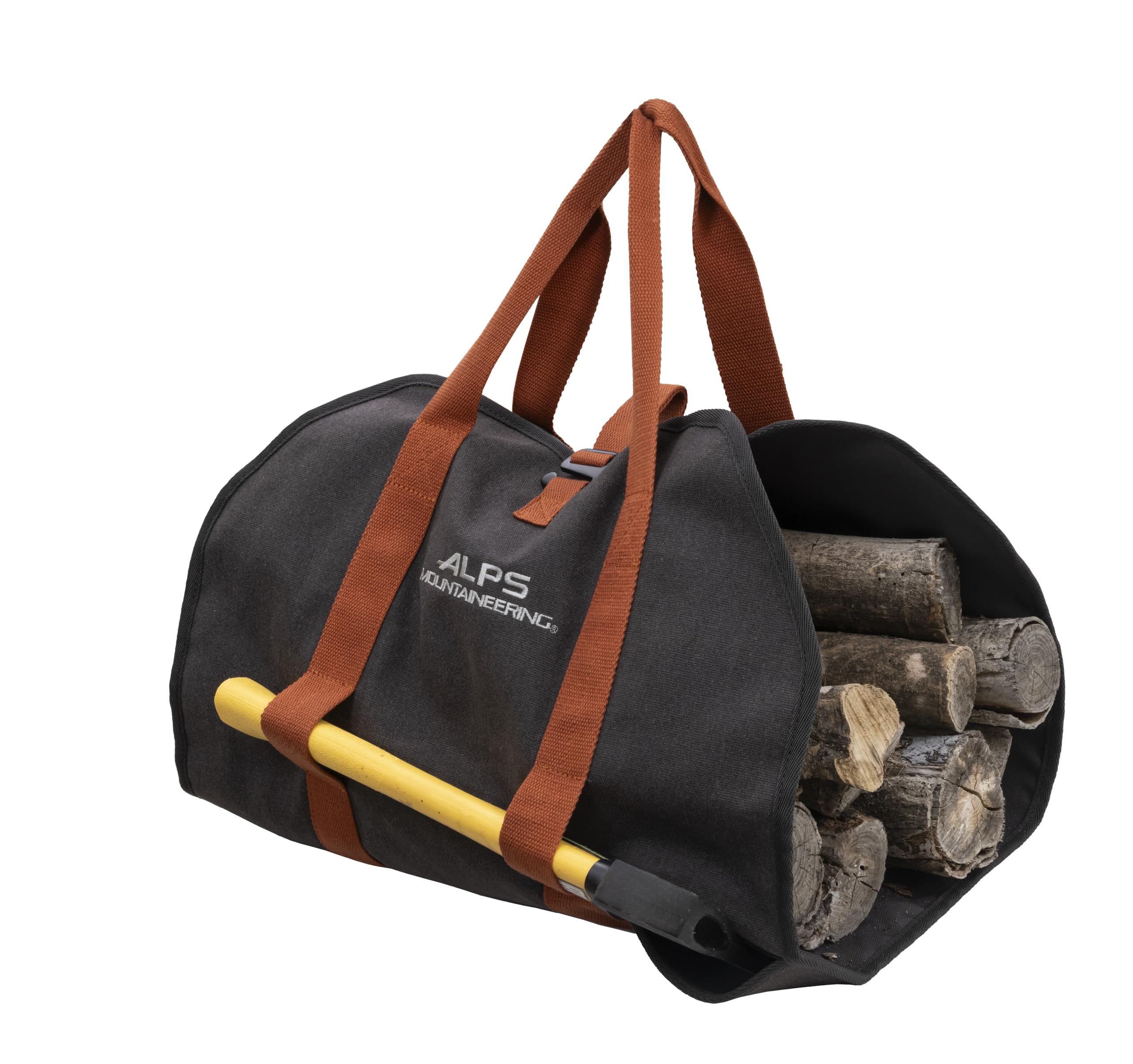 ALPS Mountaineering Firewood Carrier – Heavy Duty Waxed Canvas Log Carrier with Handles & Hatchet Sleeve for Camping, Fireplace, Fire Pit & Outdoor Wood Carrying Tote Bag - Image 9