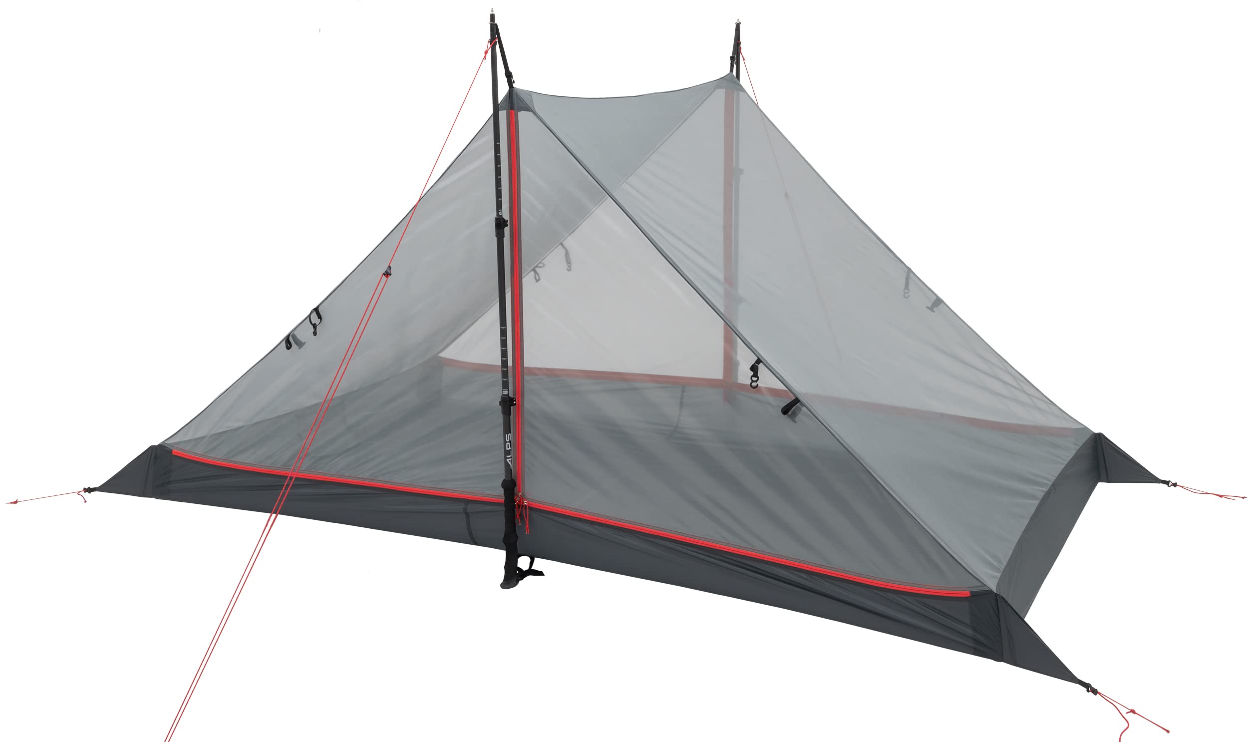 ALPS Mountaineering Hex 2-Person Tent - Charcoal/Red - Image 3