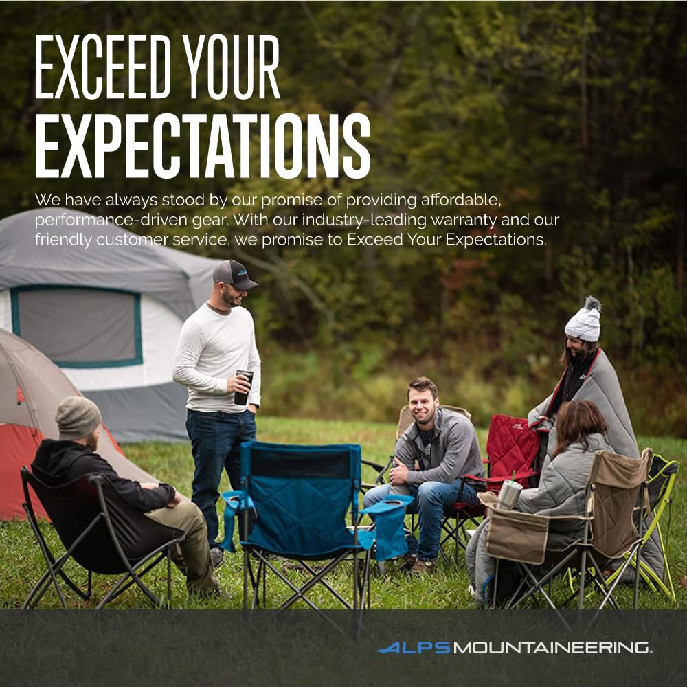 ALPS Mountaineering King Kong Camping Chairs for Adults with Mesh Cup Holders and Pockets, Built Durable and Reliable with Compact Foldable Steel Frame - Image 7