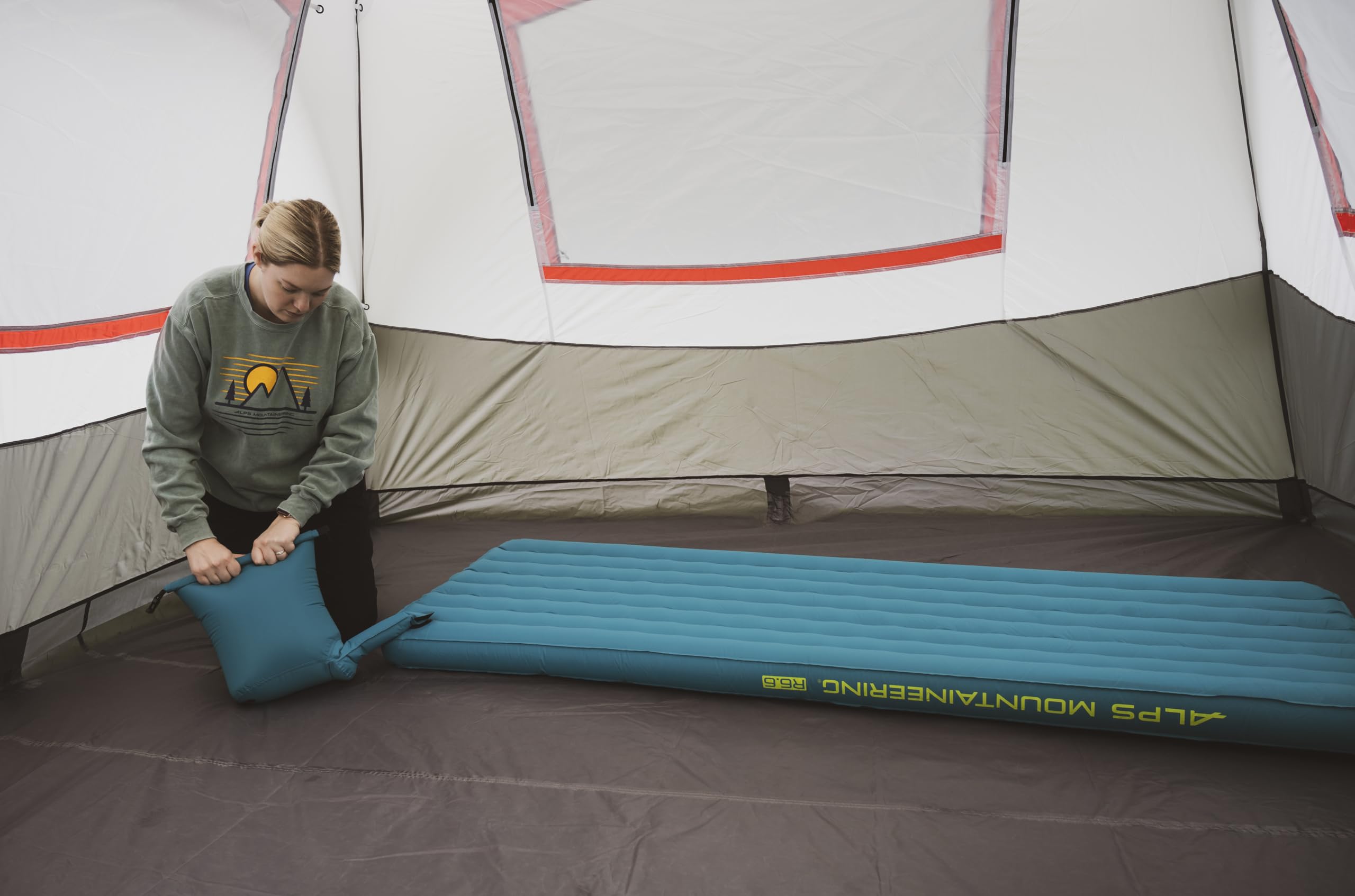 ALPS Mountaineering Pioneer Insulated Air Pad – Lightweight 4-Season Sleeping Pad with R-Value 6.6, Recycled Ripstop Fabric, Reflective Heat Layers, Pump Sack & Repair Kit for Camping and Backpacking - Image 7