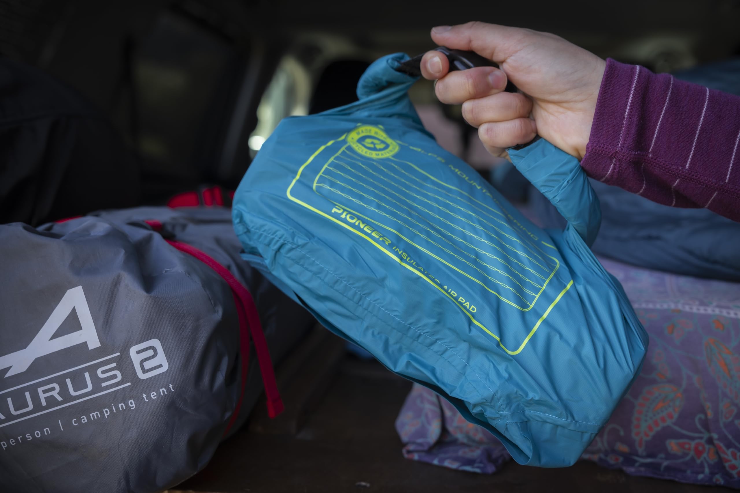 ALPS Mountaineering Pioneer Insulated Air Pad – Lightweight 4-Season Sleeping Pad with R-Value 6.6, Recycled Ripstop Fabric, Reflective Heat Layers, Pump Sack & Repair Kit for Camping and Backpacking - Image 9