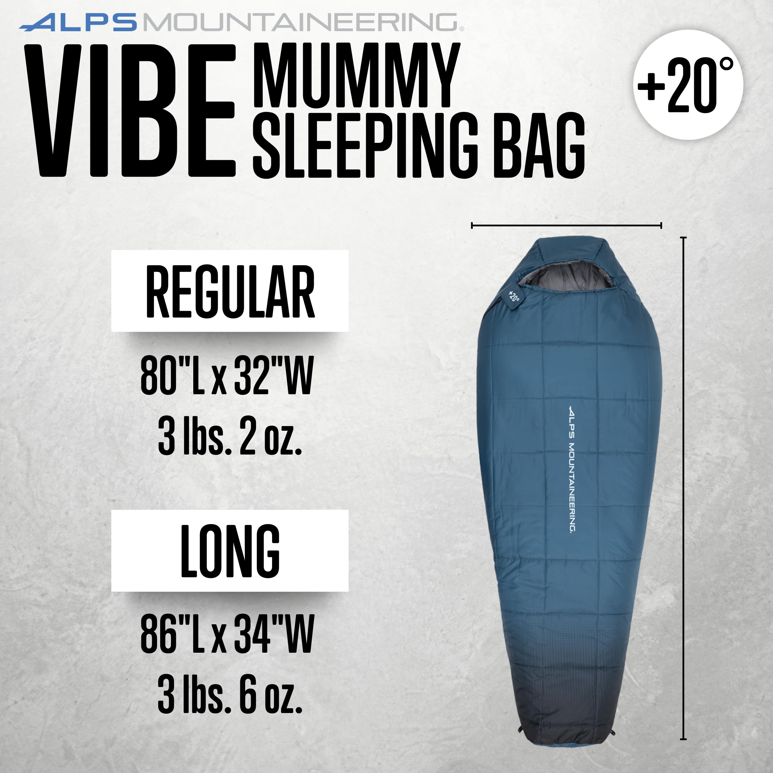 ALPS Mountaineering Sleeping-Bags Vibe +20° - Image 3