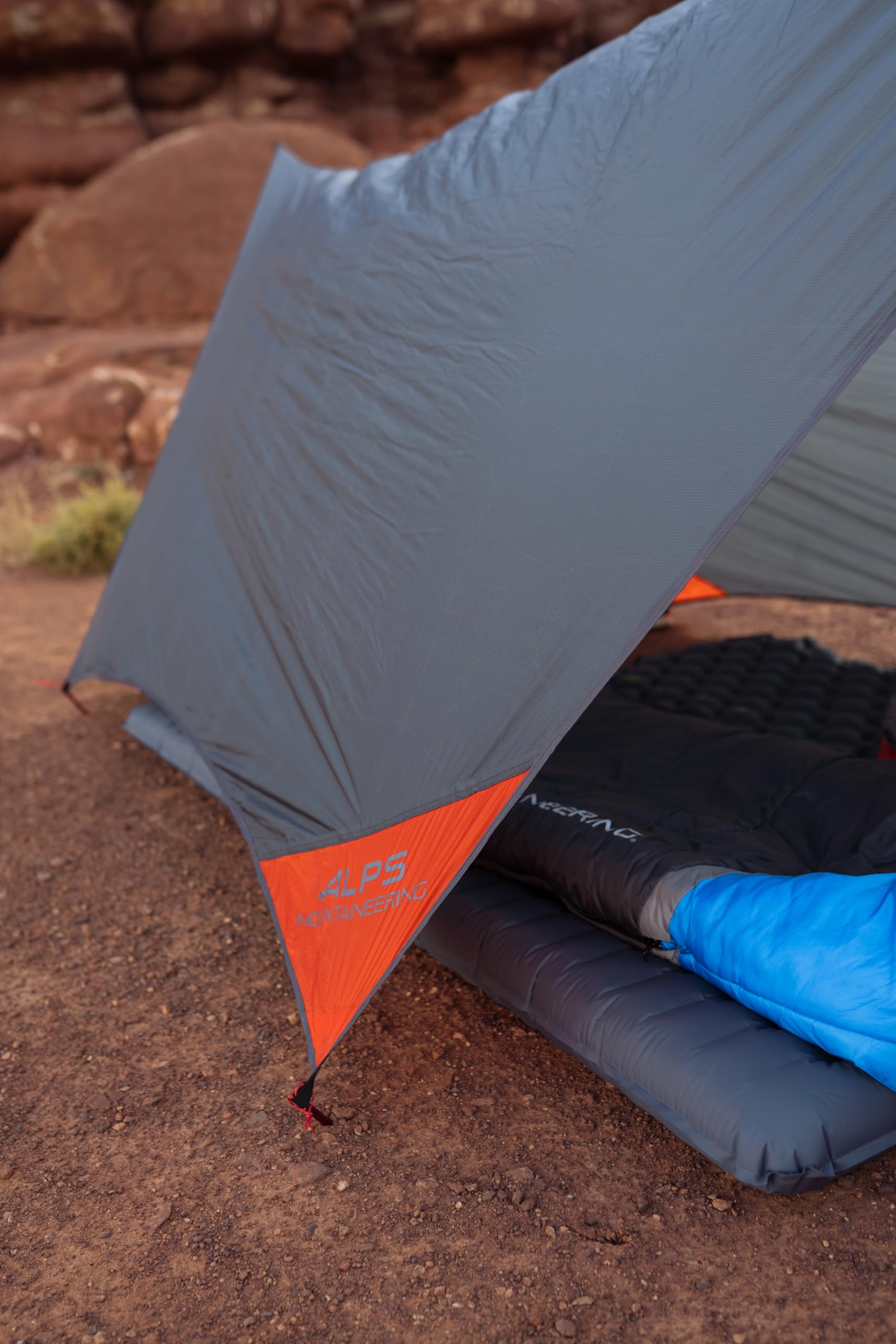 ALPS Mountaineering Ultra-Light Tarp Shelter - Charcoal/Red - Image 10
