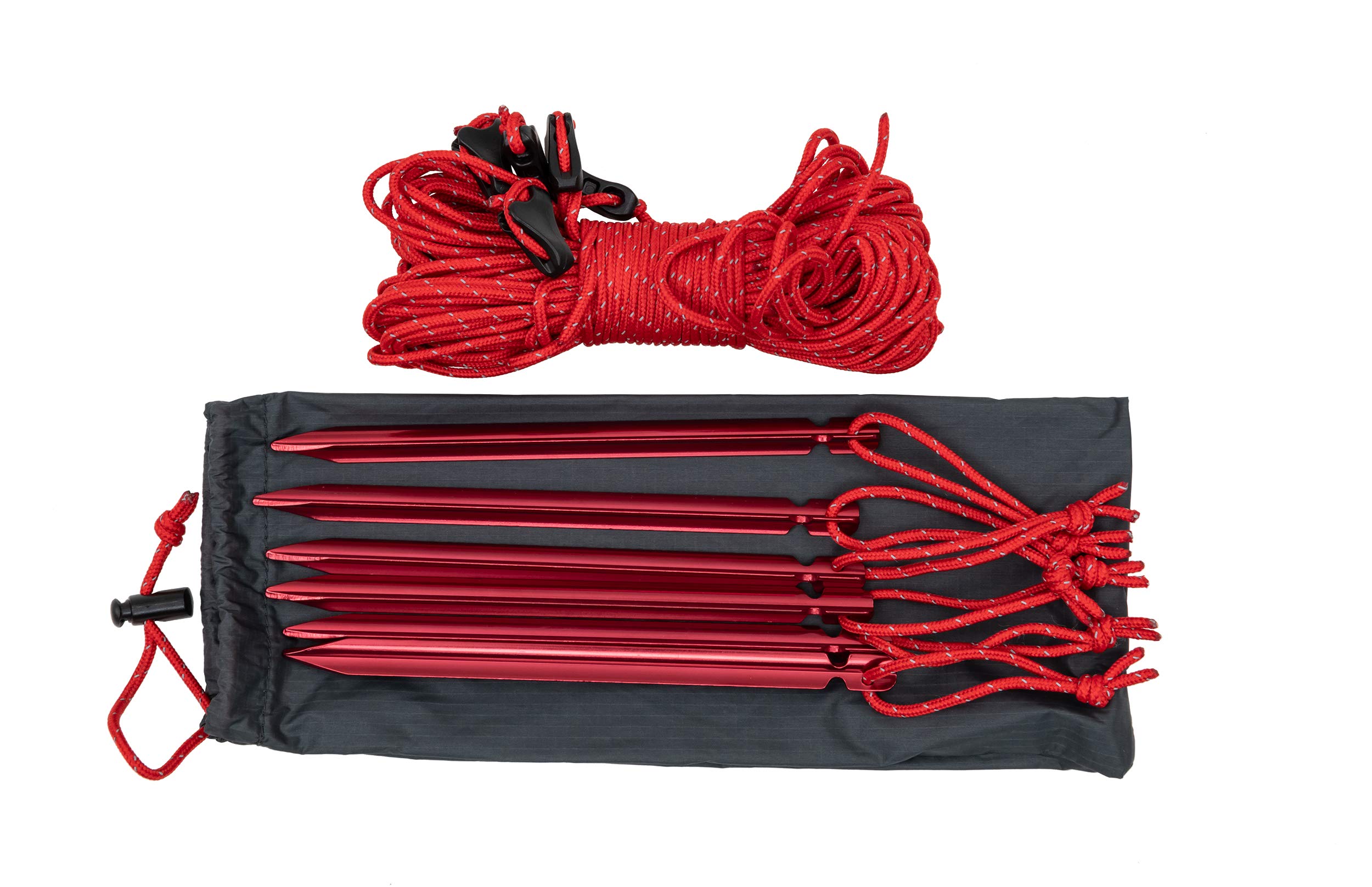 ALPS Mountaineering Ultra-Light Tarp Shelter - Charcoal/Red - Image 6