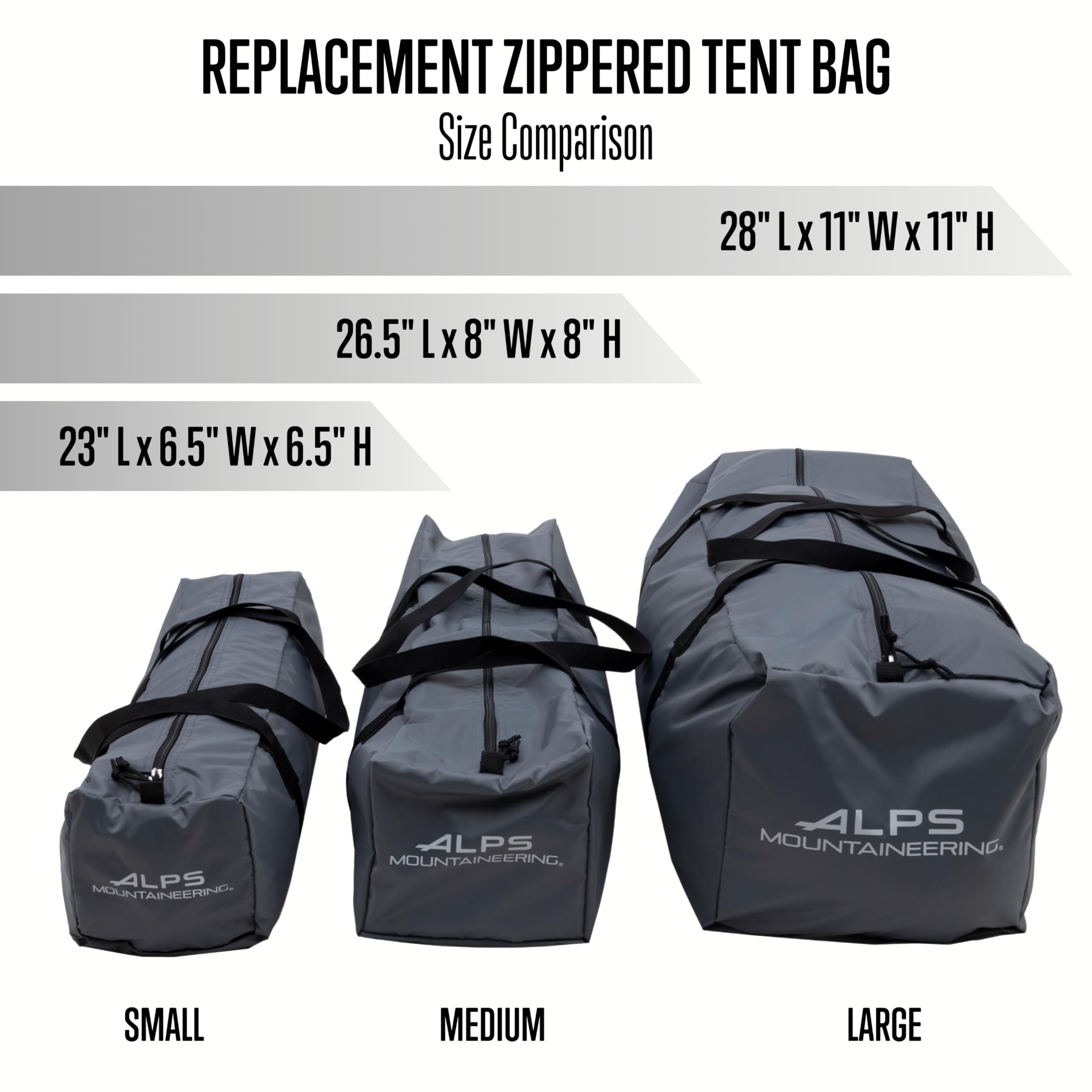ALPS Mountaineering Zippered Tent Replacement Bag with Carry Straps - Image 6